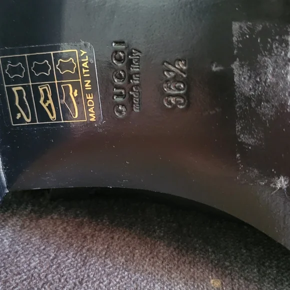 Gucci LIFFORD leather horsebit boots size 36 1/2, pull on - Picture 12 of 12